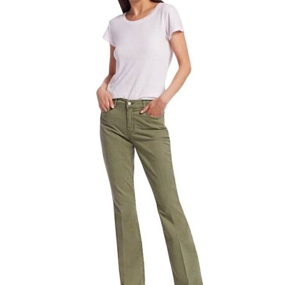 NWT L'AGENCE The Affair Green High Rise Flare Jean in Brigade - Size 26 - Picture 9 of 15